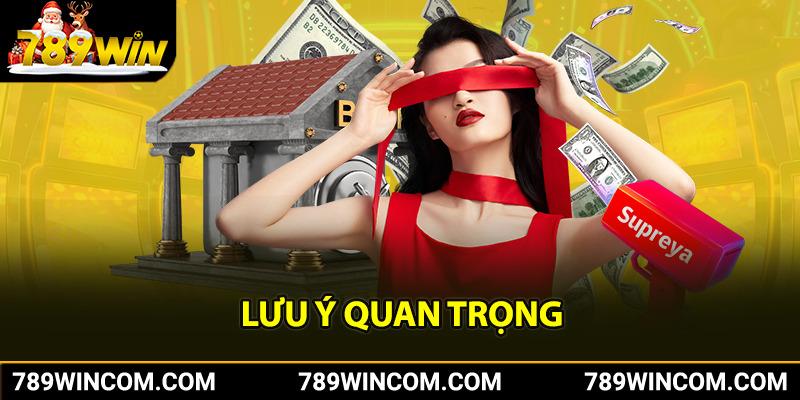 Những lưu ý quan trọng khi nạp tiền 789win